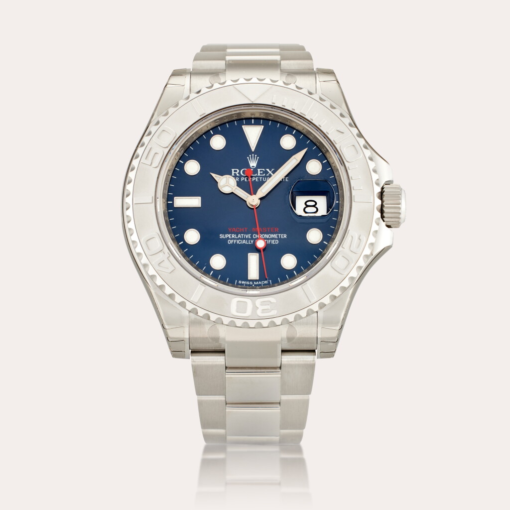 View full screen - View 1 of Lot 402. Reference 116622 Yacht-Master | A stainless steel and platinum automatic wristwatch with date and bracelet, Circa 2012.