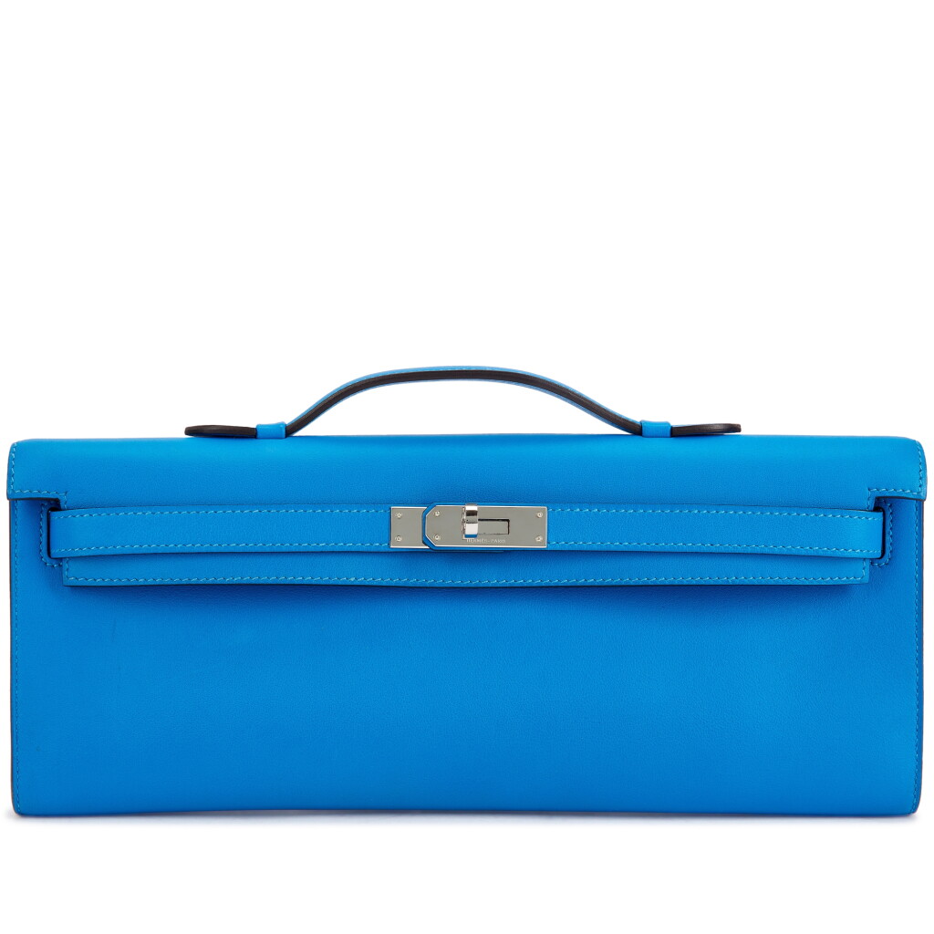 View full screen - View 1 of Lot 6109. Bleu France Swift Kelly Cut Palladium Hardware, 2012.