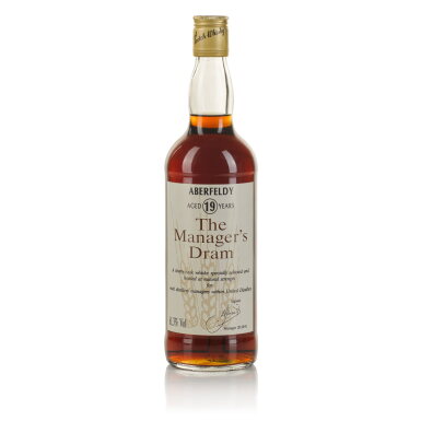 View full screen - View 1 of Lot 71. Aberfeldy The Manager's Dram 19 Year Old 61.3 abv NV (1 BT 70cl).