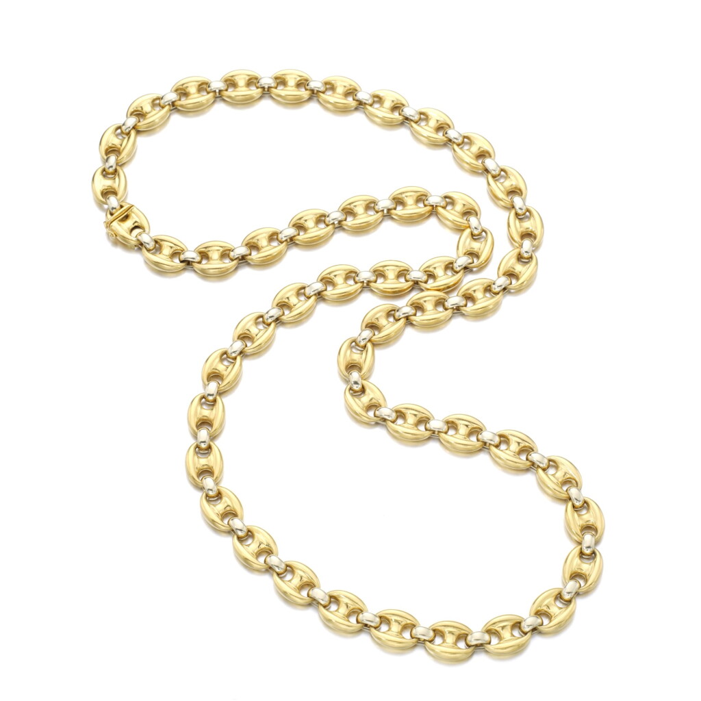 View full screen - View 1 of Lot 1196. Gold sautoir.