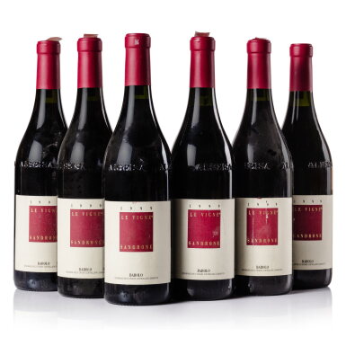 View full screen - View 1 of Lot 394. Barolo Le Vigne 1999 Luciano Sandrone (6 BT).