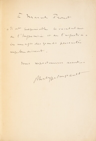 View full screen - View 1 of Lot 177. Westwego. Poèmes. 1922. Rel. Jean de Gonet. Exemplaire de Marcel PROUST, avec envoi.