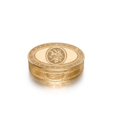 View full screen - View 1 of Lot 13. A small gold snuff box, Peter Johan Ljungstedt, Stockholm, 1785,.