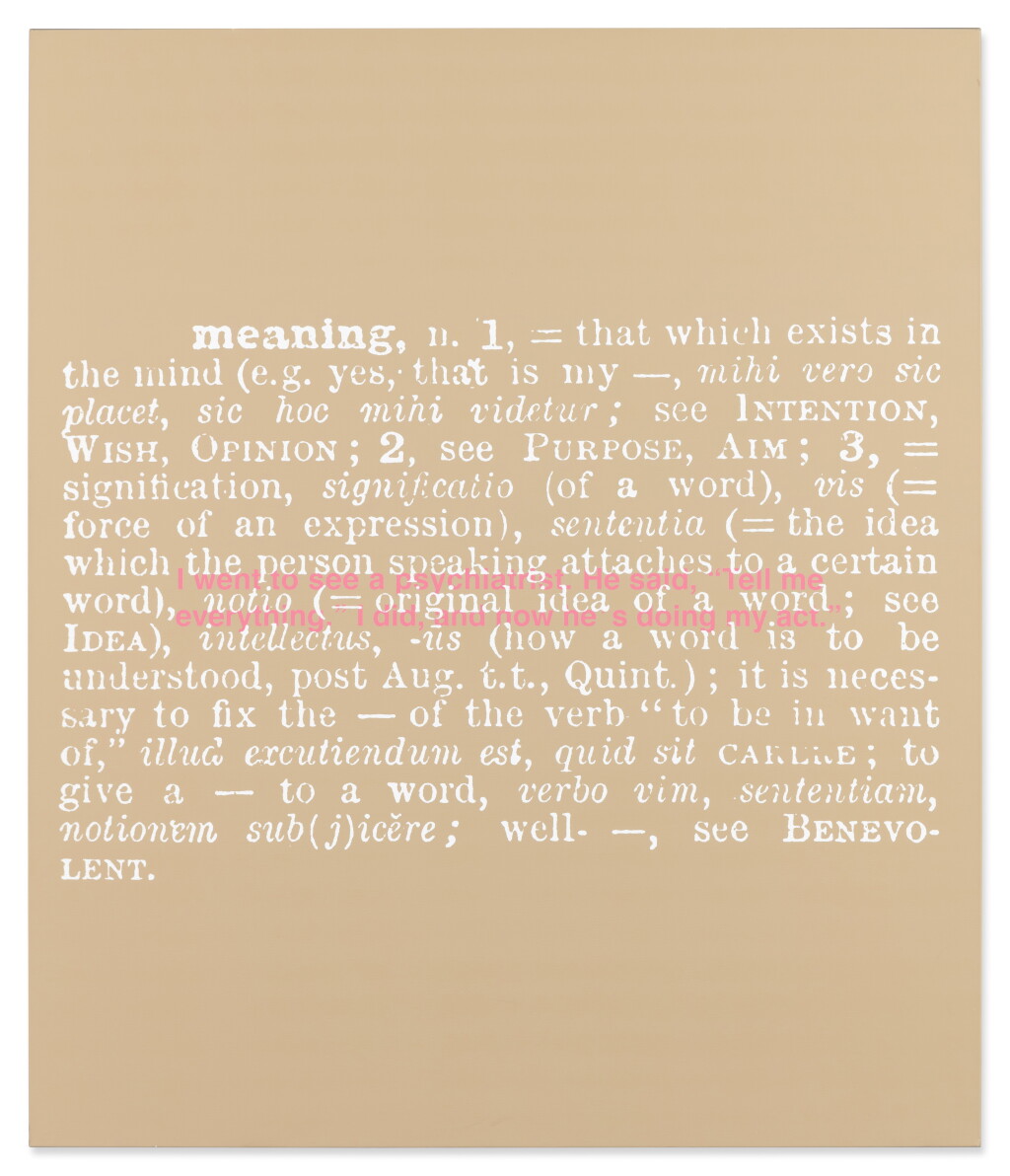 View full screen - View 1 of Lot 160. Untitled (Joke and Definition).
