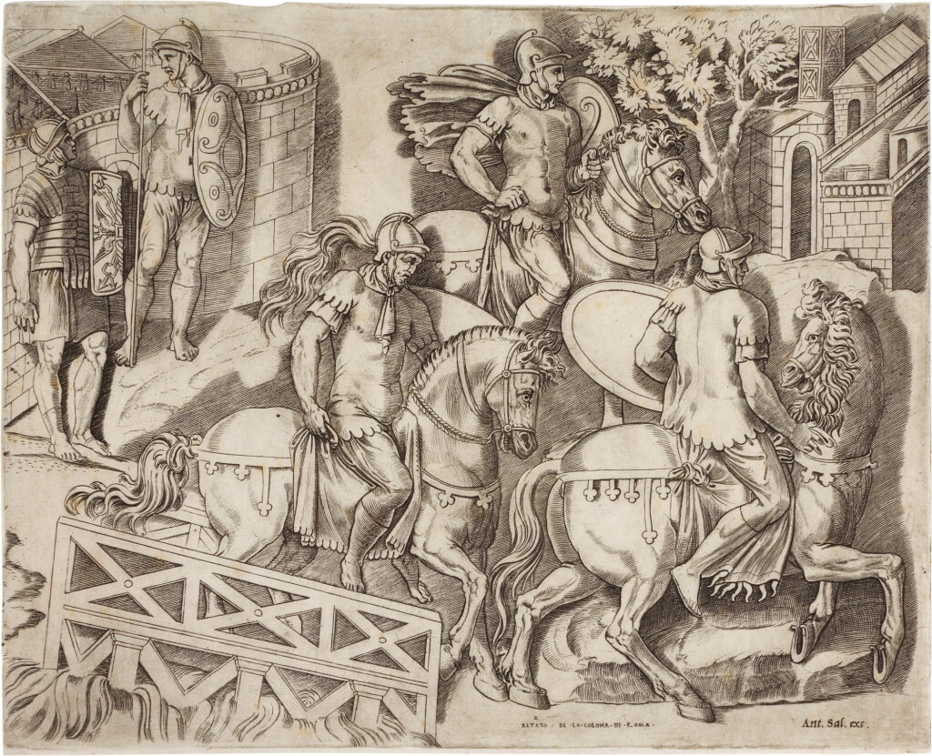 View full screen - View 1 of Lot 88. Trajan's Column: Two Plates (Bartsch 202, 204).