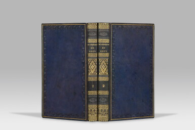 View full screen - View 1 of Lot 17. BRILLAT-SAVARIN. Physiologie du goût. 1826. Edition originale. Bel ex en reliure romantique..