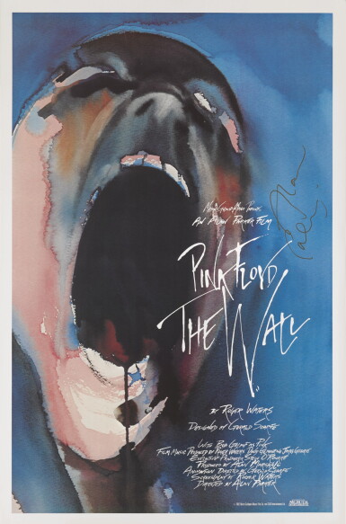View full screen - View 1 of Lot 314. PINK FLOYD: THE WALL (1982) POSTER, US, SIGNED BY ALAN PARKER.