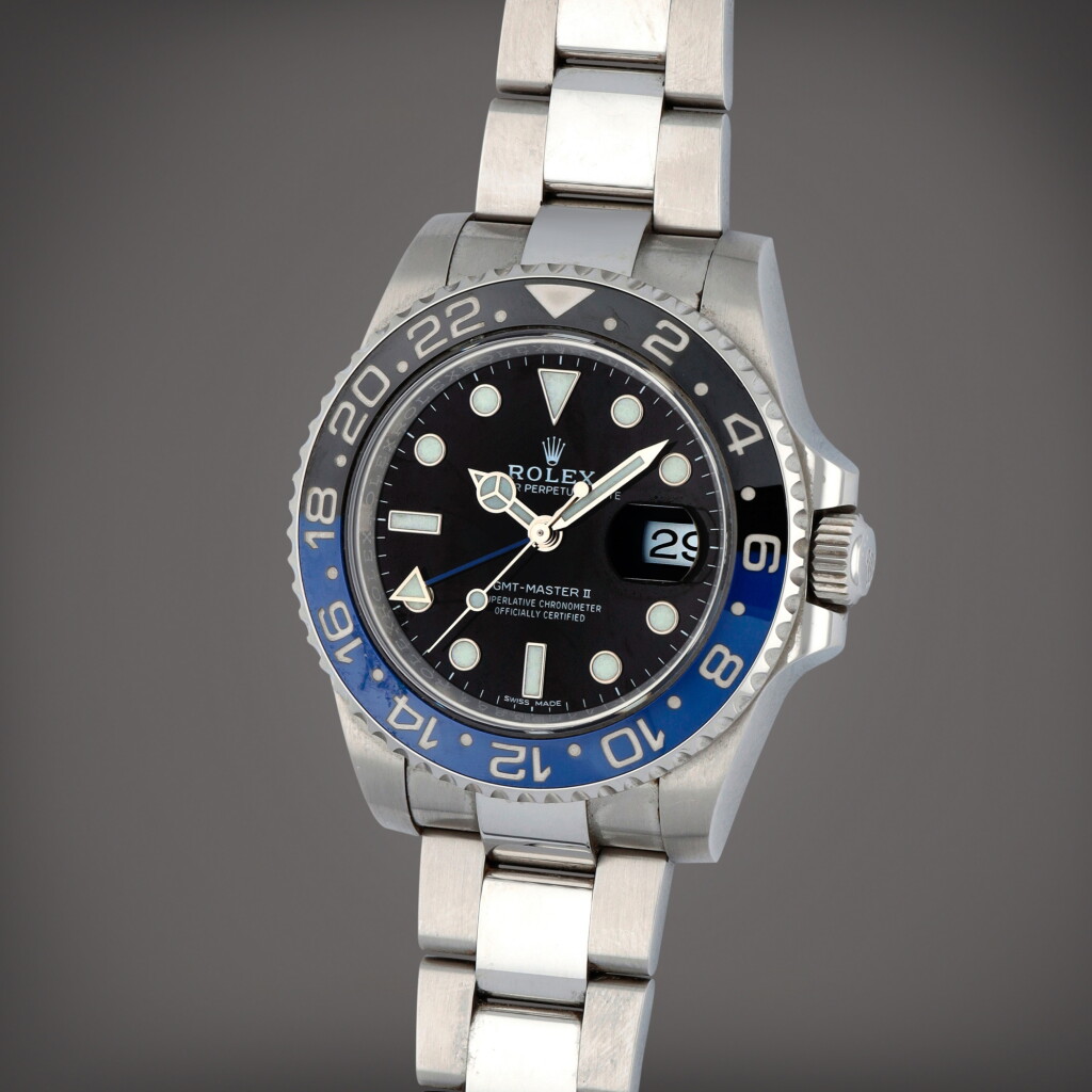 View full screen - View 1 of Lot 392. GMT-Master II 'Batman', Ref. 116710BLNR | A stainless steel dual time zone wristwatch with date and bracelet | Circa 2018.