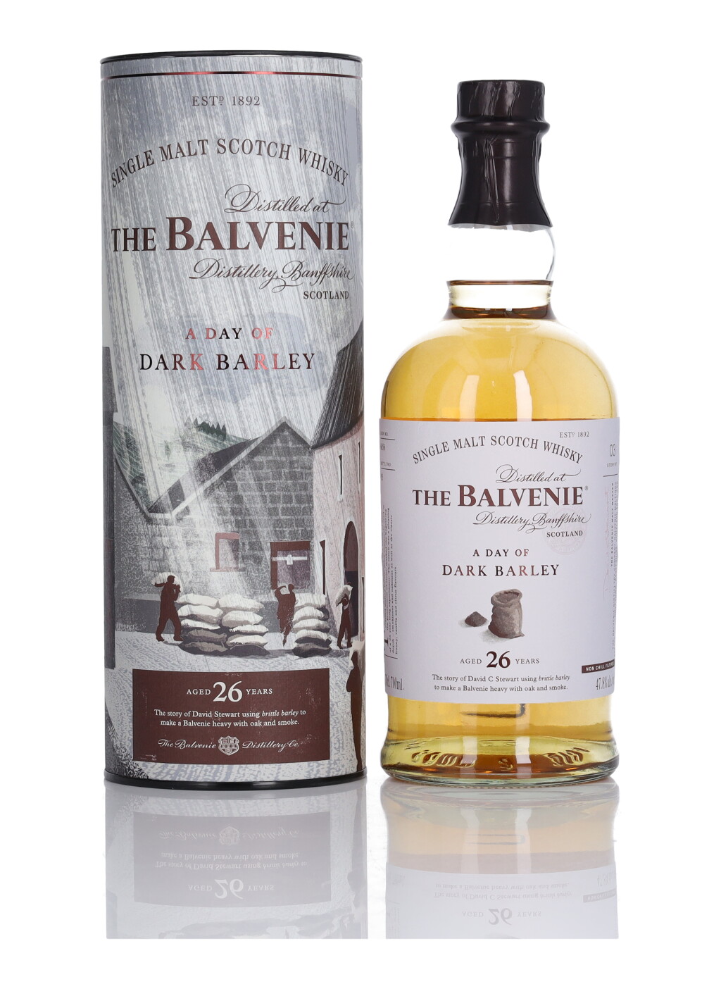 View full screen - View 1 of Lot 39. The Balvenie A Day of Dark Barley 26 Year Old 47.8 abv NV (1 Bottle 70cl).
