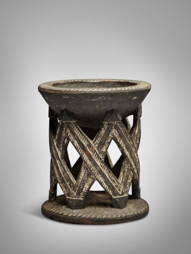 View full screen - View 1 of Lot 70. Yoruba Divination Bowl, Nigeria.