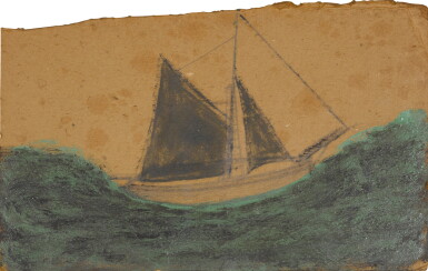 View full screen - View 1 of Lot 170. Sail Boat on Sea.