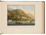 Francesco Bernucca | Viaggio pittorico e storico ai tre laghi Maggiore, di Lugano, e Como, 1818, fine views of North Italian lakes