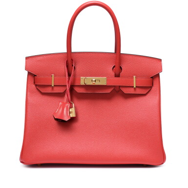 View full screen - View 1 of Lot 93. Capucine Epsom Birkin 30 Gold Hardware, 2020.