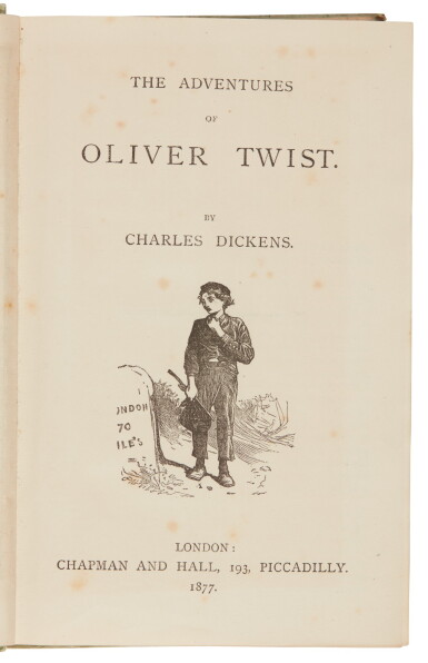 View full screen - View 1 of Lot 53. Dickens, Oliver Twist, 1877 .