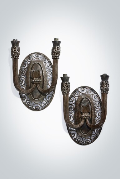 View full screen - View 1 of Lot 75. Pair of Sconces.