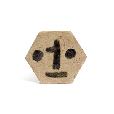 View full screen - View 1 of Lot 47. Tomette hexagonale (Visage).