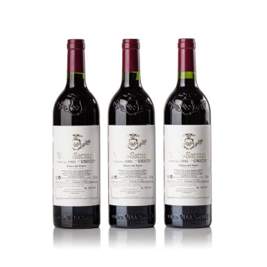 View full screen - View 1 of Lot 700. Vega Sicilia 'Unico' 1995 (3 BT).