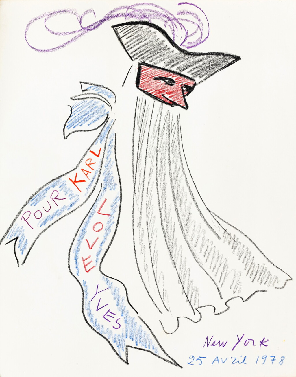 View full screen - View 1 of Lot 41. Masque de Carnaval, 1979.