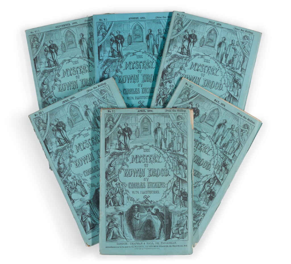 View full screen - View 1 of Lot 215. Dickens, The Mystery of Edwin Drood, 1870, first edition, first issue in original 6 parts .