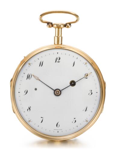 View full screen - View 1 of Lot 1010. BREGUET À PARIS | GOLD MINUTE REPEATING POCKET WATCH CIRCA 1850.