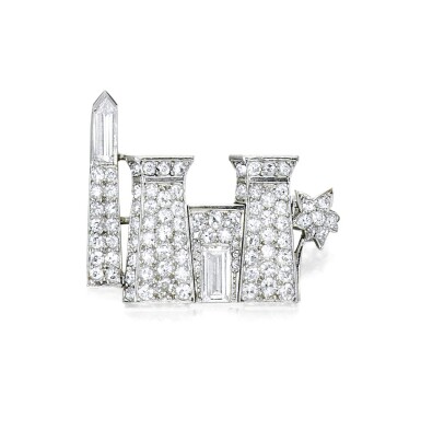 View full screen - View 1 of Lot 12. CARTIER | DIAMOND BROOCH.