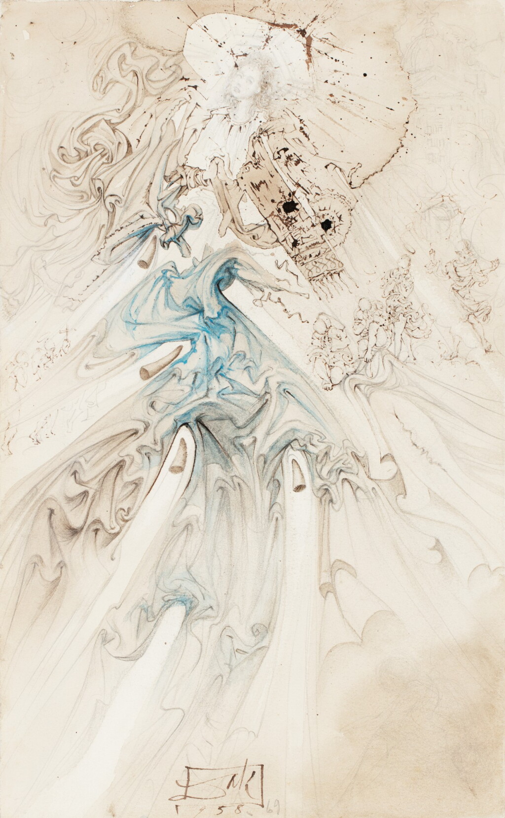 View full screen - View 1 of Lot 15. SALVADOR DALÍ | ASSOMPTION AUX CORNES DE RHINOCÉROS .