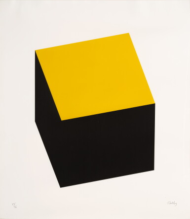 View full screen - View 1 of Lot 455. Yellow/Black, from Series of Ten Lithographs.