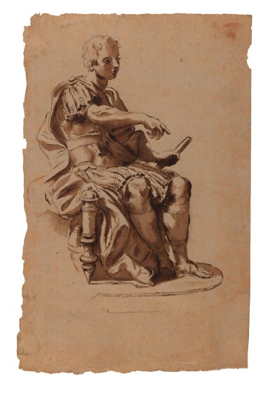 View full screen - View 1 of Lot 721. Study for the figure of Scipio.