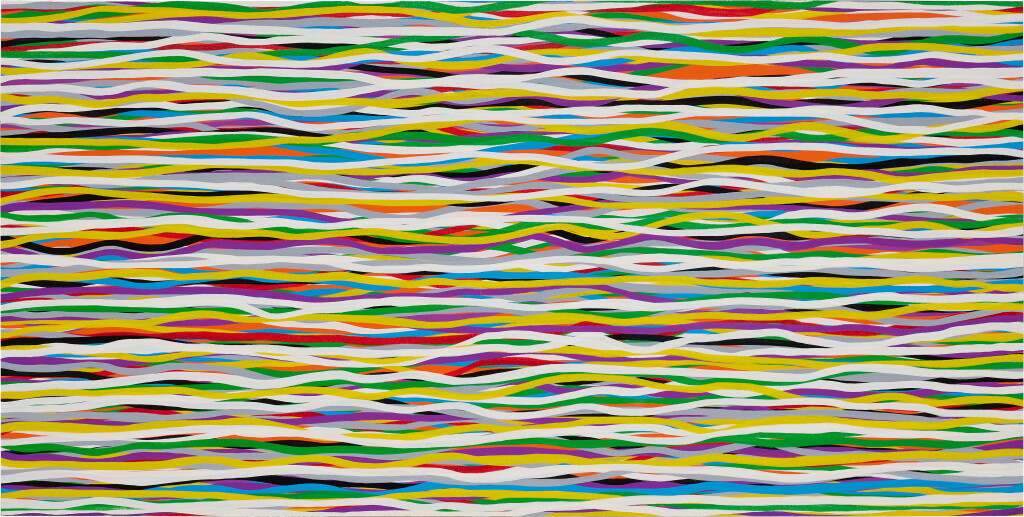 View full screen - View 1 of Lot 117. Horizontal Lines In Color Superimposed # 11.