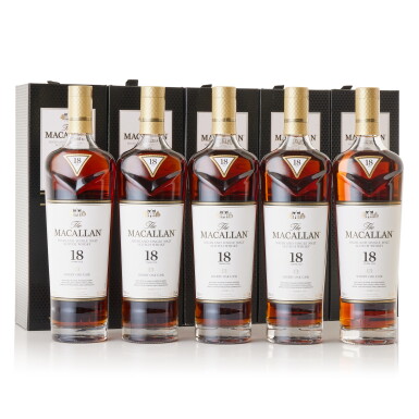 View full screen - View 1 of Lot 9350. The Macallan 18 Year Old Sherry Oak 2022 Release 43.0 abv NV (5 BT70).