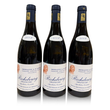 View full screen - View 1 of Lot 489. Richebourg 2008 Domaine A. F. Gros (3 BT).