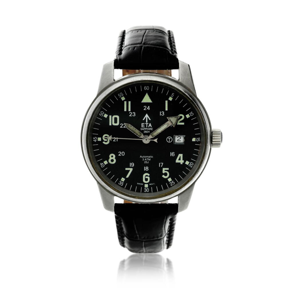 View full screen - View 1 of Lot 221. Reference 07532 A stainless steel automatic wristwatch with date, Circa 1995.