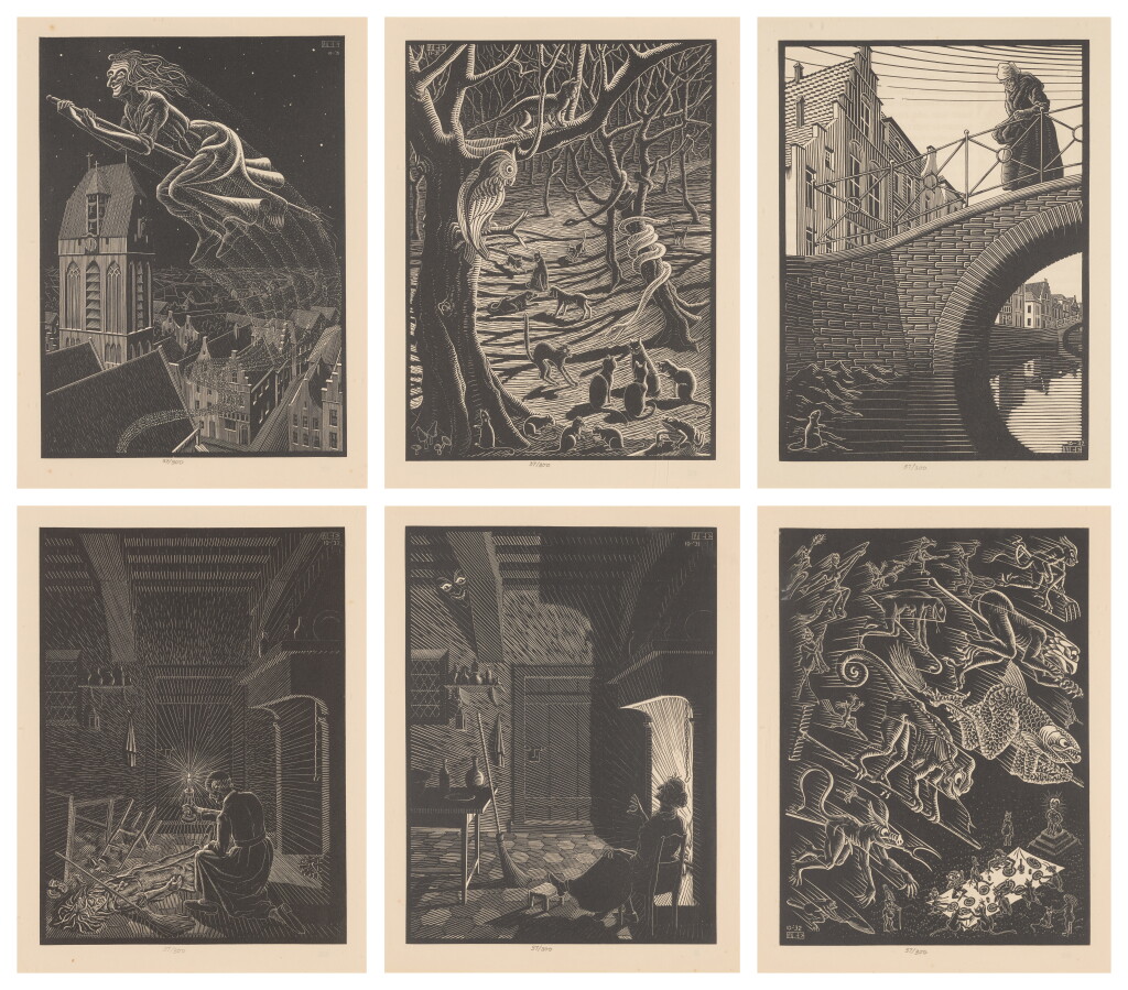 View full screen - View 1 of Lot 78. Six Prints from De Vreeselijke Avonturen van Scholastica .