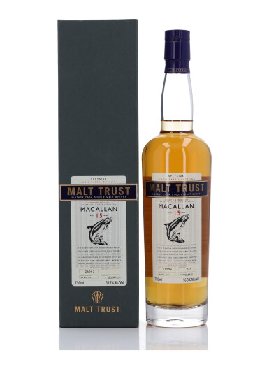 View full screen - View 1 of Lot 109. Macallan Malt Trust 15 Year Old Cask #26002 56.3 abv 1990 (1 Bottle 75cl).