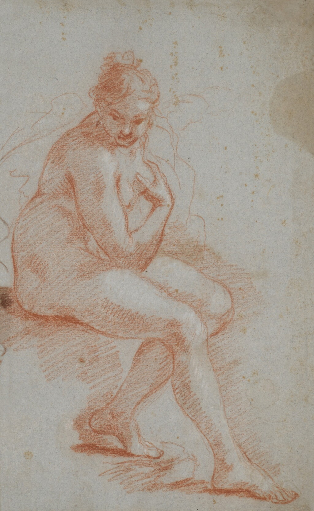 View full screen - View 1 of Lot 200. A seated female nude.