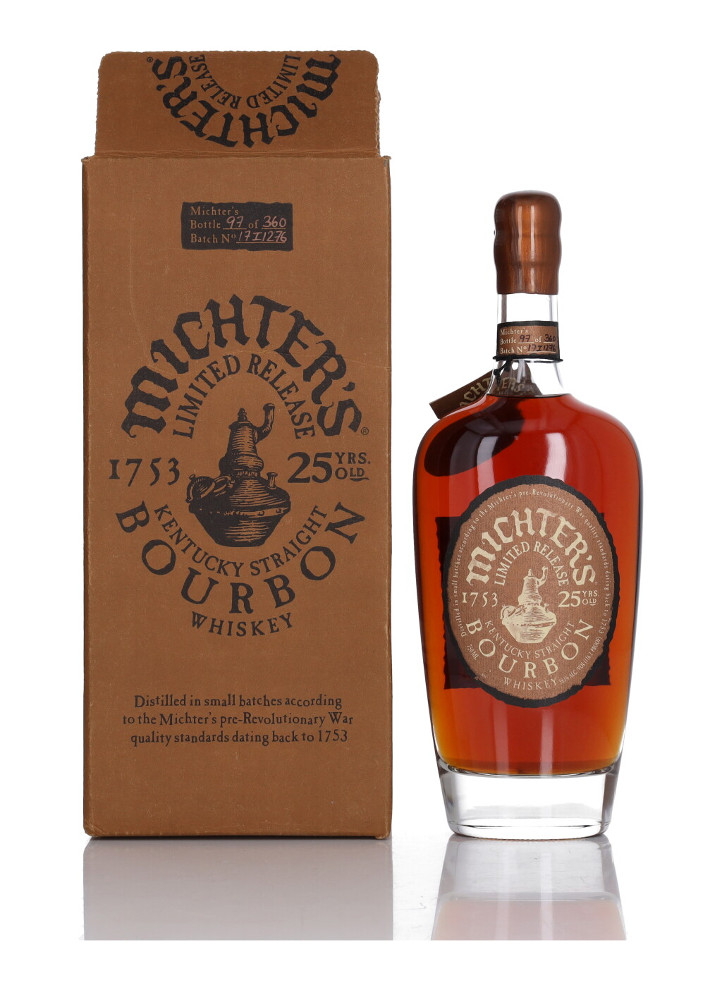 View full screen - View 1 of Lot 209. Michter's Small Batch Bourbon 25 Year Old 116.2 Proof NV (1 Bottle 75cl).