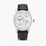 Lange 1, Reference 101.027X | A white gold wristwatch with date and power reserve indication, Circa 2002