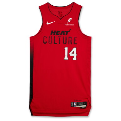 View full screen - View 1 of Lot 151. Tyler Herro Miami Heat 2024-2025 Game Worn City Edition Jersey | Matched to 2 Games | Double-Double.
