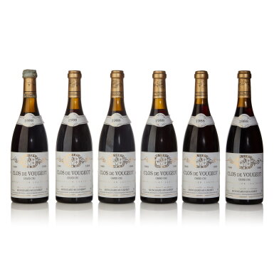 View full screen - View 1 of Lot 319. Clos de Vougeot 1988 Mongeard-Mugneret (12 BT).
