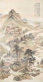 顧澐 仿王鑑山水 | Gu Yun, Landscape after Wang Jian