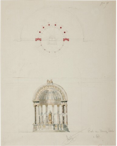 View full screen - View 1 of Lot 393. Design for an altar.