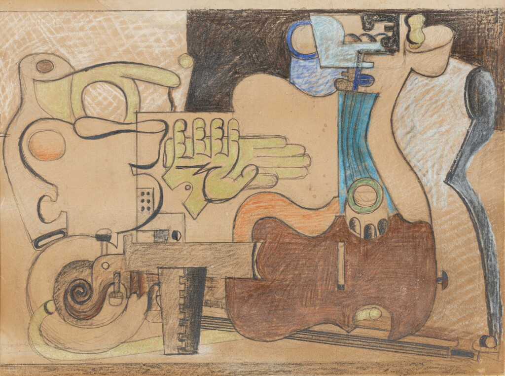View full screen - View 1 of Lot 306. Etude pour La guitare et le mannequin.