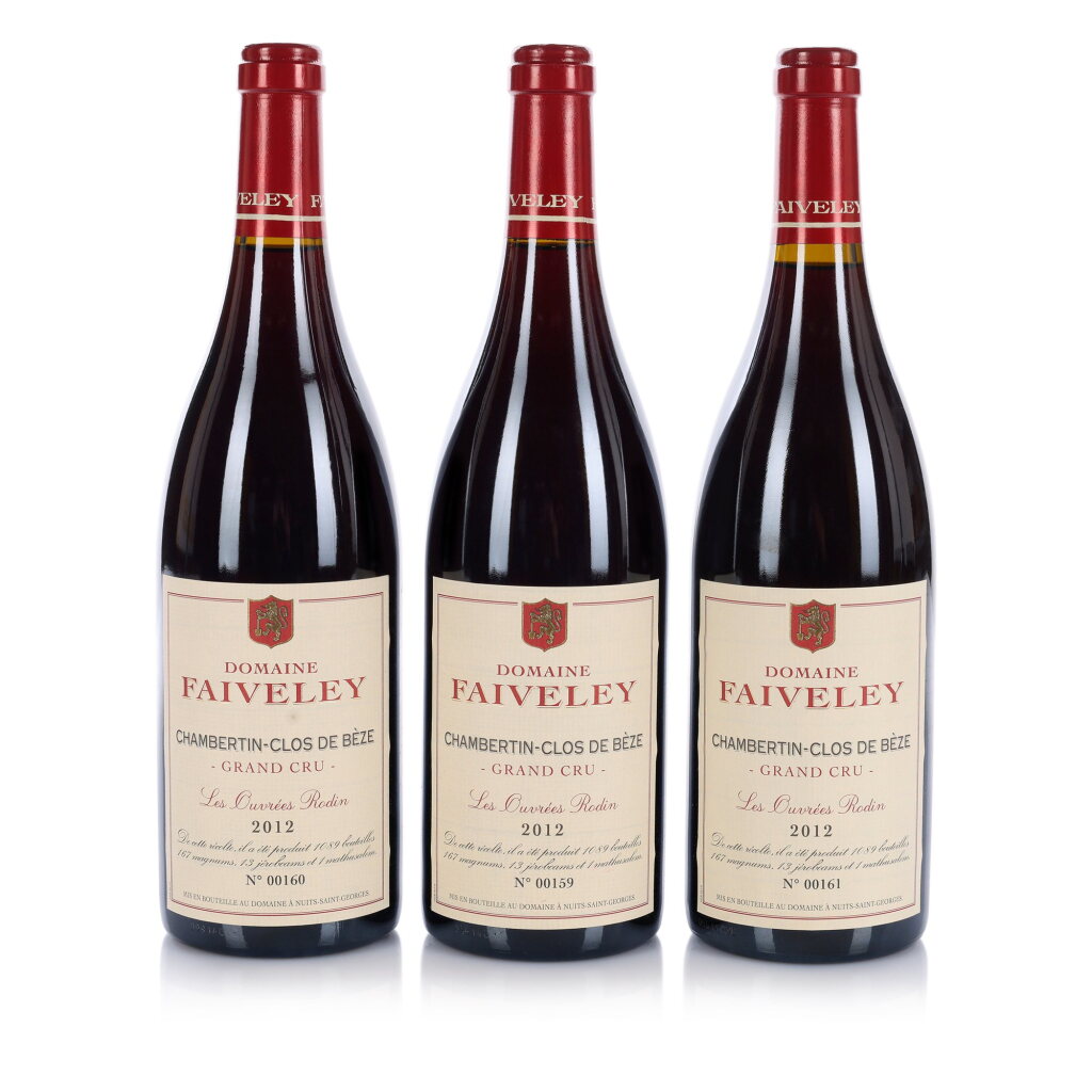 View full screen - View 1 of Lot 347. Chambertin, Clos de Bèze 'Les Ouvrées Rodin' 2012 Faiveley (3 BT).