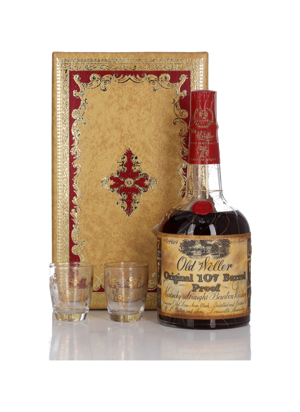 View full screen - View 1 of Lot 297. Old Weller Original 107 Barrel Proof 7 Year Old 107 Proof 1969 (1 Bottle 4/5 Quart).