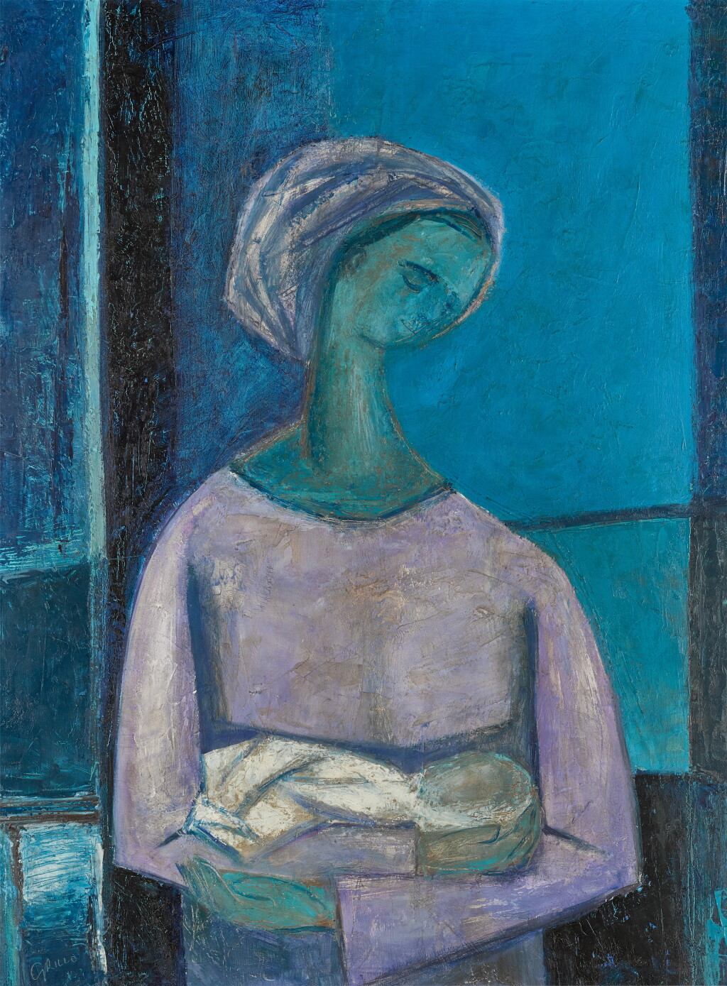 View full screen - View 1 of Lot 9. Mother and Child.