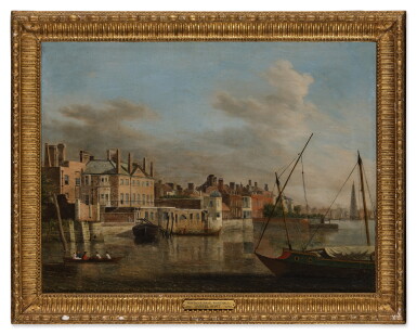 View full screen - View 1 of Lot 423. Montagu House from the Thames.