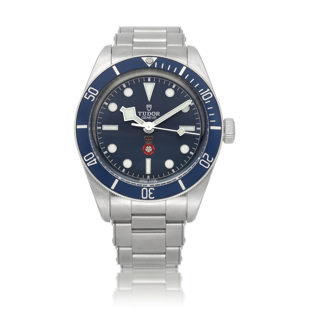 View full screen - View 1 of Lot 495. Reference 79030B Black Bay 'Platinum Jubilee RaSP' | A limited edition stainless steel automatic wristwatch with bracelet, Circa 2022 .