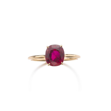 View full screen - View 1 of Lot 308. Ruby ring | 紅寶石戒指.