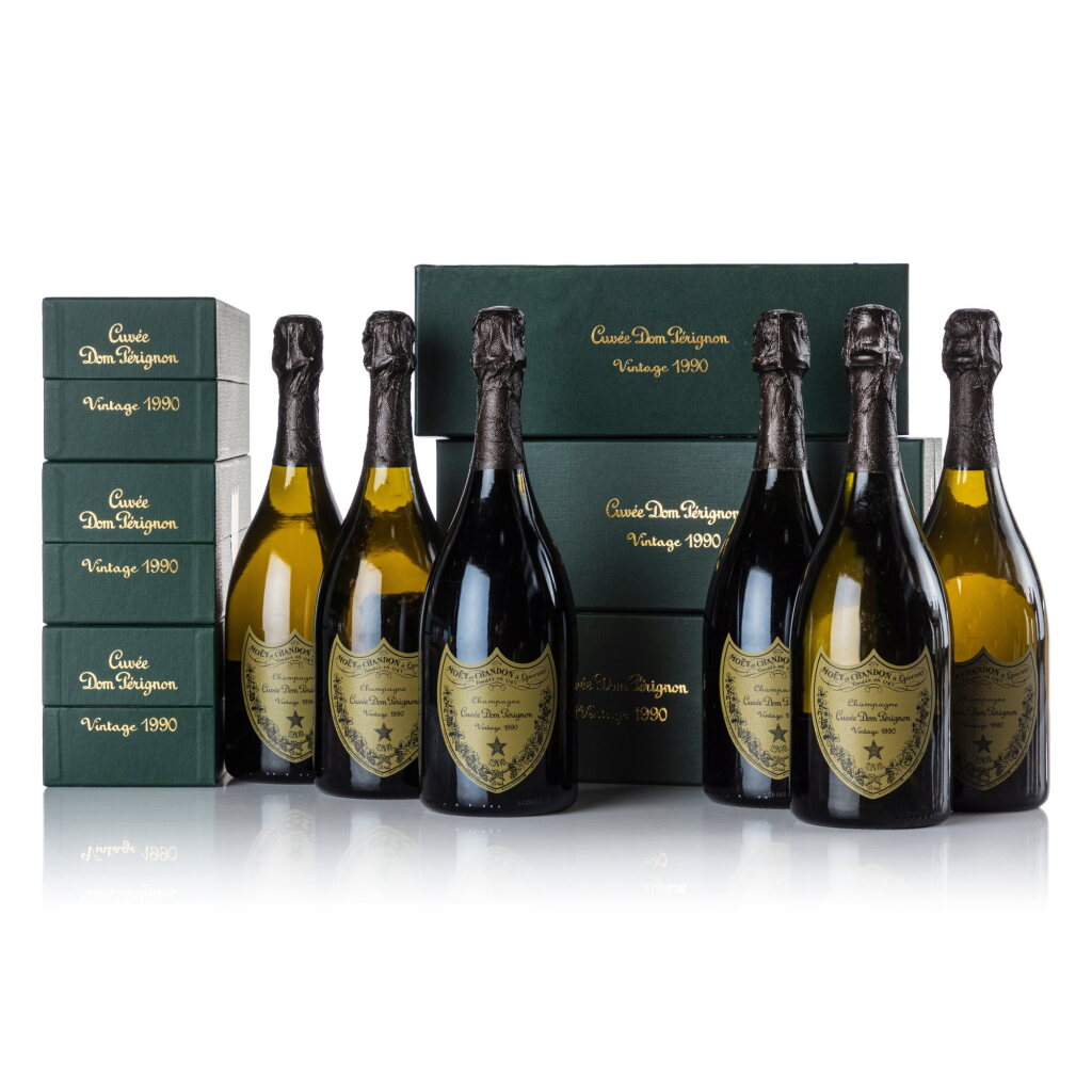 View full screen - View 1 of Lot 531. Dom Pérignon 1990 (6 BT).