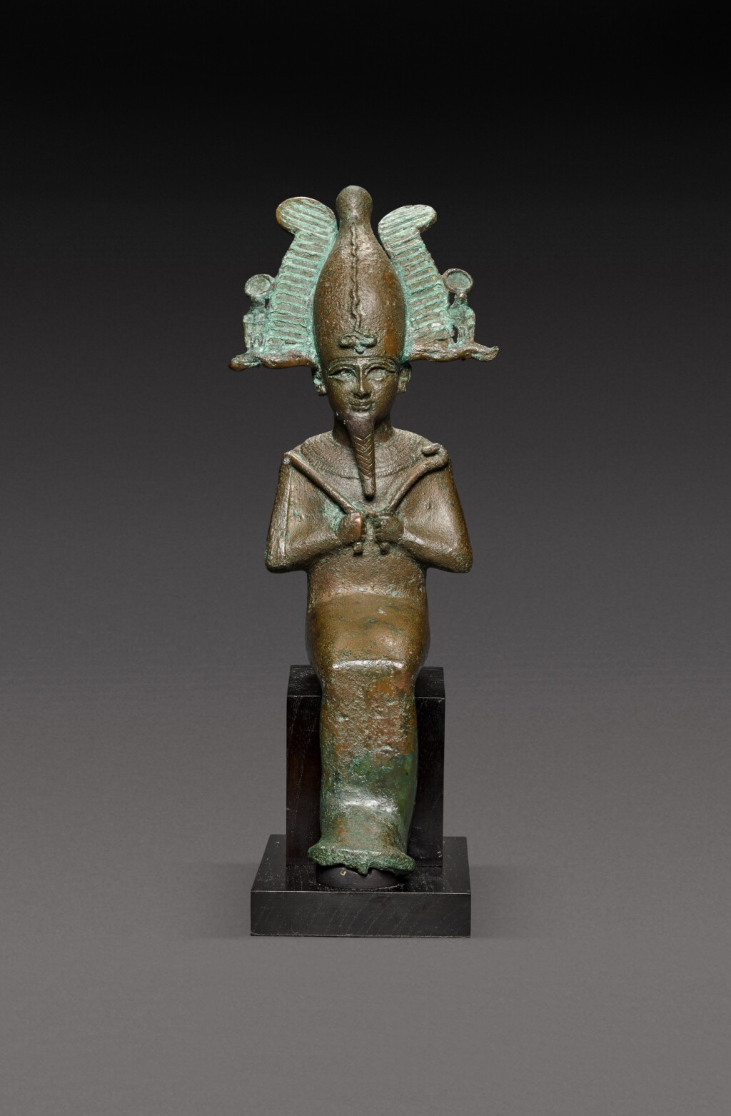 View full screen - View 1 of Lot 140. An Egyptian Bronze Figure of Osiris, 21st/22nd Dynasty, 1075-716 B.C..